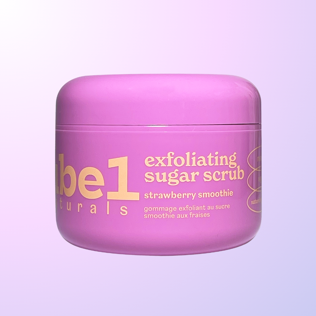 strawberry smoothie exfoliating sugar scrub